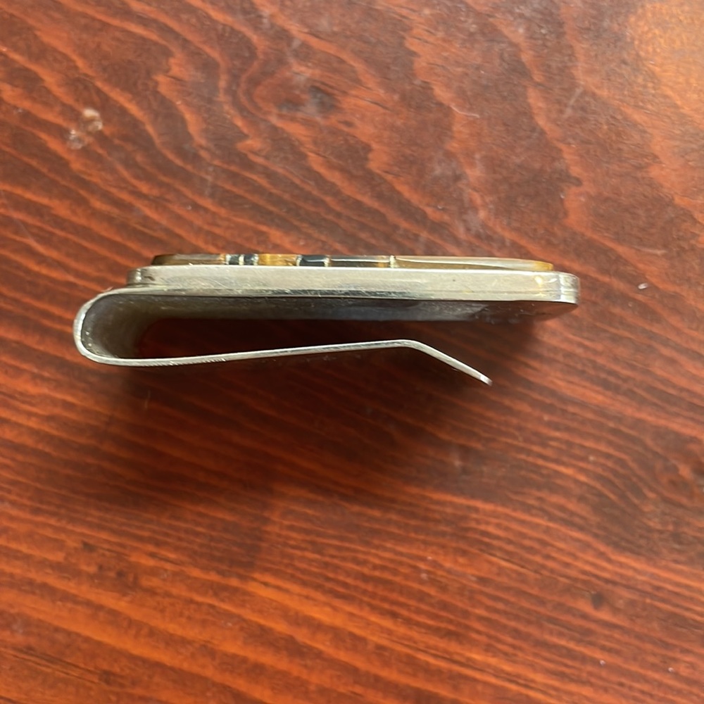 VTG Tiger’s Eye Money Clip - Picture 2 of 5